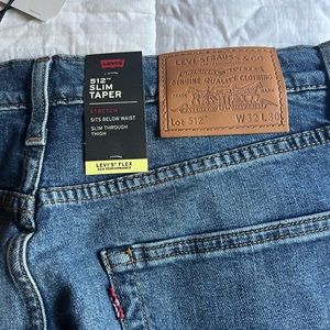 NEW Levi’s Mens 512 Slim Taper Jeans 32x30